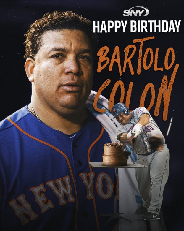 A legend s birthday was yesterday! Happy birthday Bartolo Colon! 