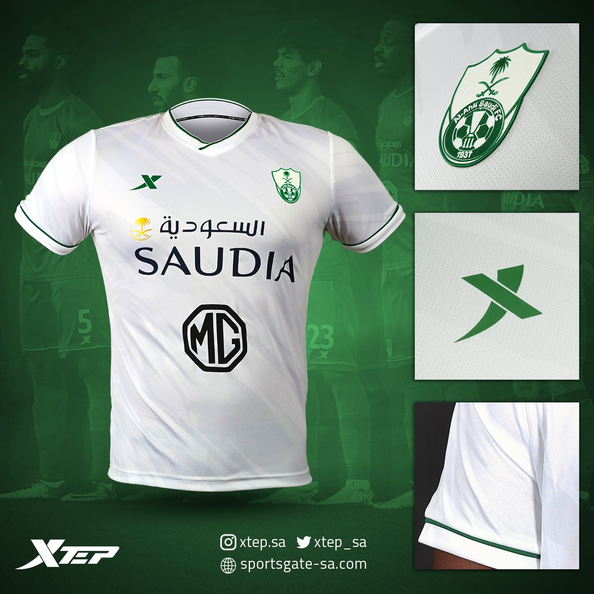 xtep_sa's tweet photo. السحب على 6  تيشرتات #الاهلي الاساسي او الاحتياطي نسخة الجمهور 👕💚🤍

الشروط:
- متابعة الحساب ✅
- عمل ريتويت ♻️

سيكون السحب من الرتويت يوم الخميس والسحب عشوائي
 ونبغى نشوف توقعاتكم للمباراه ⚽️

بالتوفيق للـ"أسود" 💚🤍 #الاهلي

#ابها_الاهلي #اكس_تيب

https://t.co/hqg471o0NE https://t.co/bcfptTEq1u