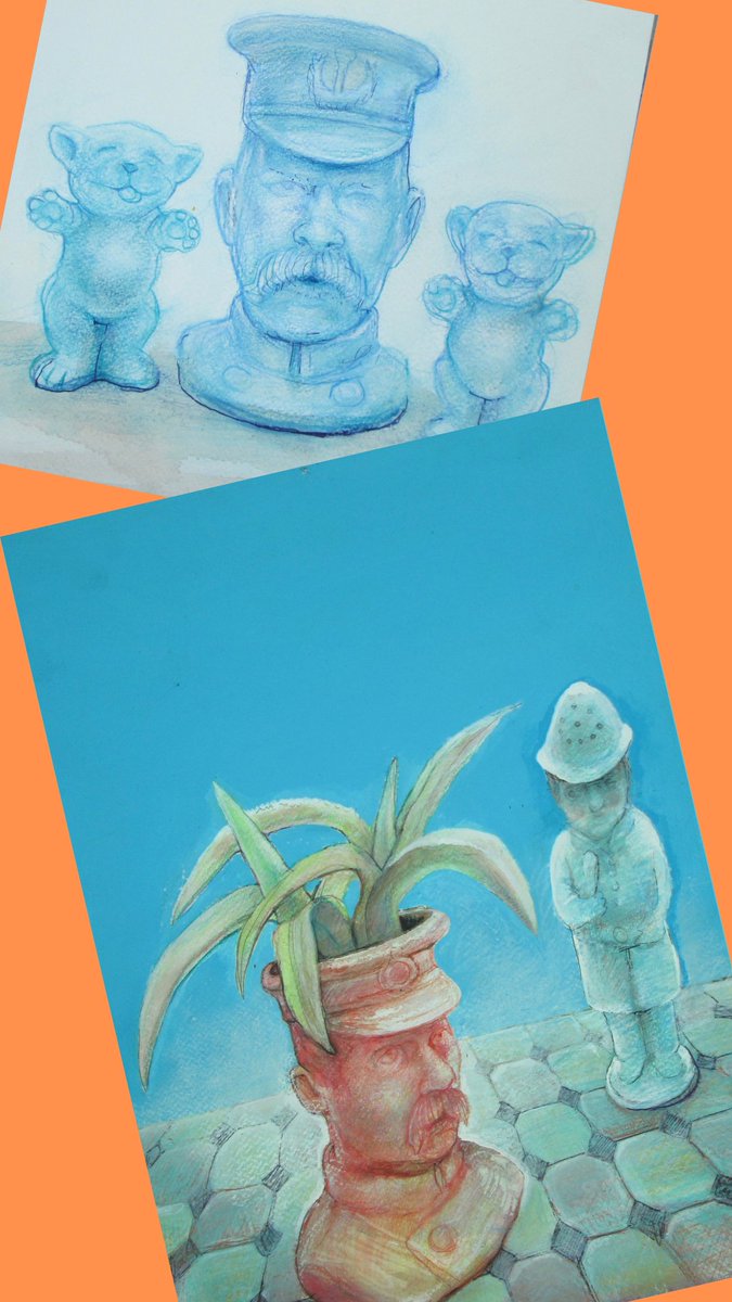 Lighten up your #lunchbreak. Have a peek at my online #exhibition: chrissalmonart.co.uk/exhibition-loc… #ArtistSupportPledge #BrumArtsHour #BrumArt