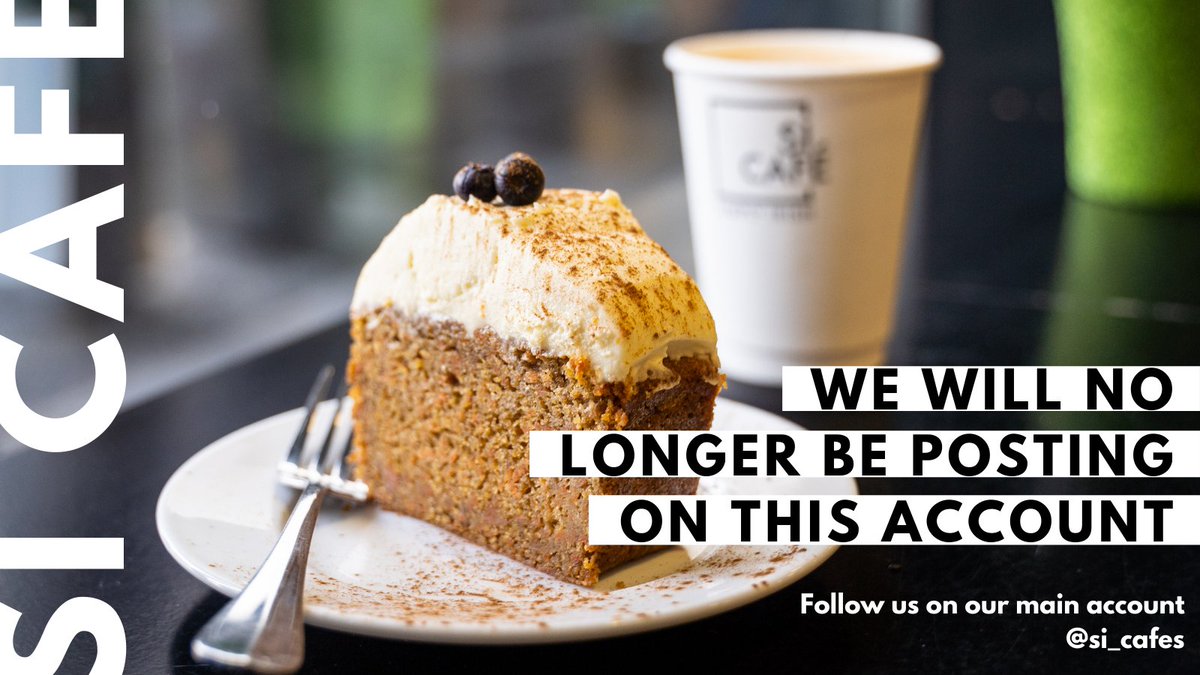 TheSHCafe's tweet photo. Hi Guys. We will no longer be posting here. Follow us on our main account 
@si_cafes https://t.co/oY6uCTpJ8m