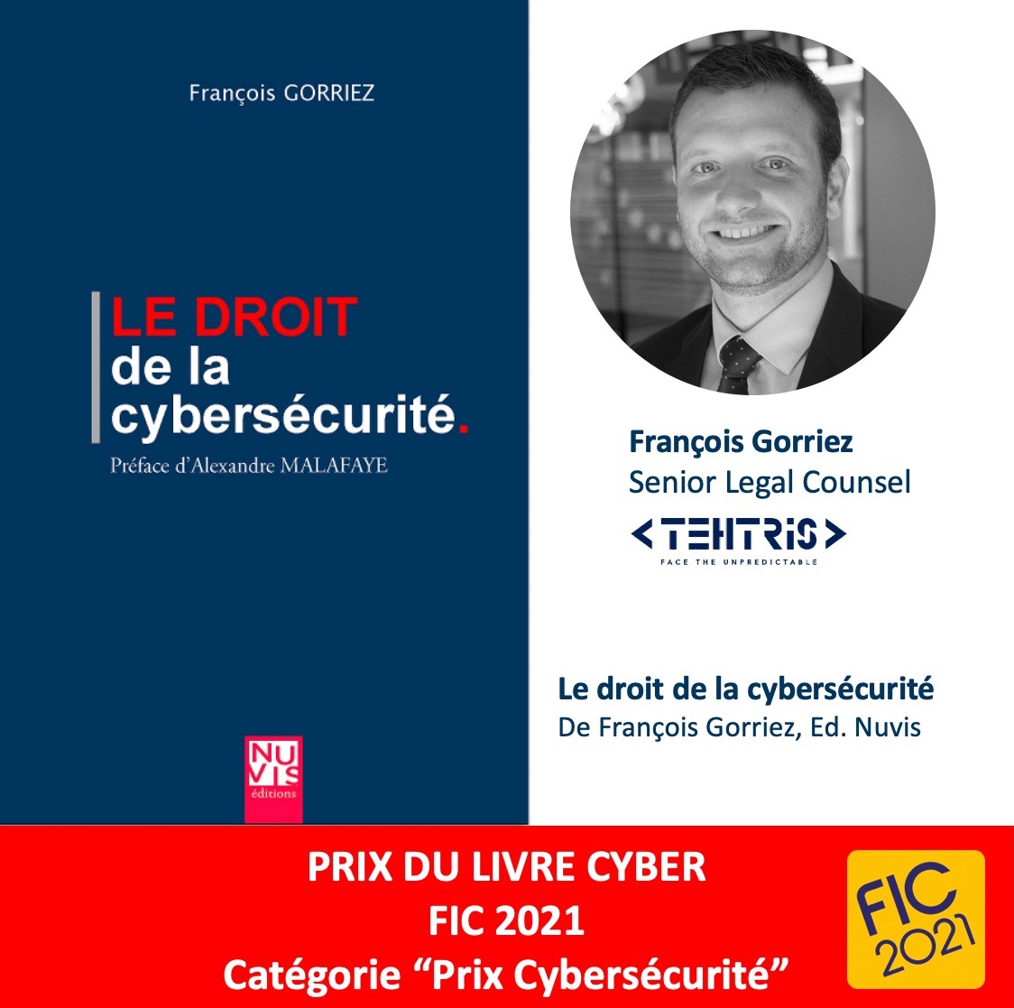 👏  Bravo à notre ami et collègue <a href="/fgorriez/">François Gorriez</a> qui remporte le prix du Livre <a href="/FIC_eu/">karen</a> catégorie #cybersécurité ! 

Nous sommes très fiers de t'avoir à nos côtés et très heureux de ce prix bien mérité ! 🤩

Par chance, les terrasses sont désormais ouvertes 🍻 

forum-fic.com/accueil/prix/p…