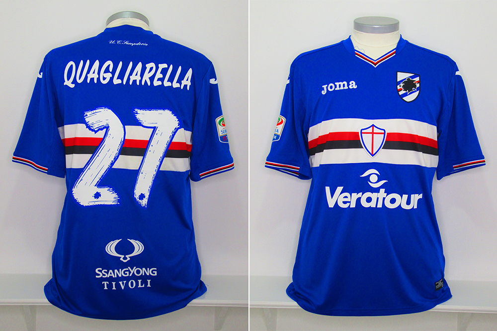 Fabio Quagliarella Sampdoria match worn