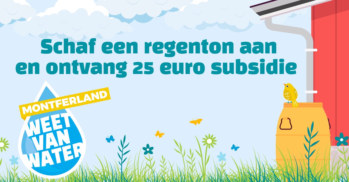 weetvanwater's tweet photo. Mooie actie als je in @gem_montferland woont en huurder @BijPlavei bent: korting op je regenton. #klimaatverandering #klimaatbestendig @WaterRijnIJssel https://t.co/qF9vCnXbdT https://t.co/7q3MtcYUc4