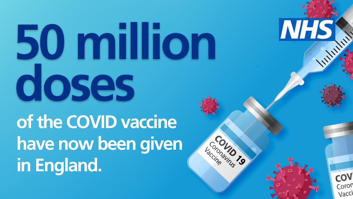Thanks to all our #NHS colleagues, #volunteers and everyone involved in rolling out the biggest vaccination programme in NHS history 💙👏

#COVID19 #CovidVaccine #NHSstaff