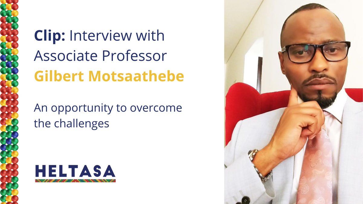 In light of #AfricaDay, Associate Professor Gilbert Motsaathebe shared with our media &amp; communications project manager, <a href="/SNkoala/">Sisanda Nkoala (PhD)</a>, that he sees many opportunities in the difficult, but not insurmountable, challenges that African universities are facing. youtu.be/fdzECiSiV6s