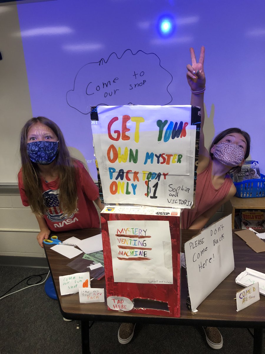 MrMereIRE's tweet photo. As we think about producers, consumers, and money we created our own shops and ran our stores yesterday! https://t.co/Kgro2mNZ98
