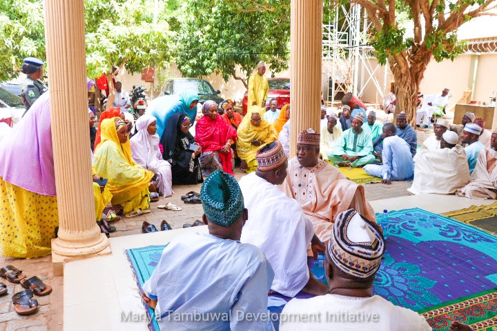 MariyaATambuwal's tweet photo. A while ago, I paid a condolence visit to the Family of late. Hon. Arzika Muhammad Tureta, who until his death, served as the Sokoto State Commissioner for Agriculture.

Late Hon. Arzika Tureta will be remembered for his generosity, humility, and numerous contributions to the https://t.co/SKTj91BGPg