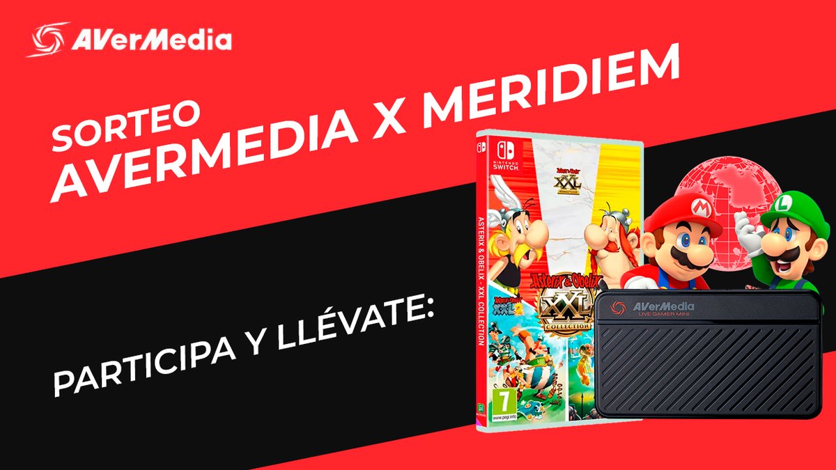 AVerMediaGaming's tweet photo. ¡Por Tutatis! Menudo SORTEO:

Consigue Asterix y Obelix XXL Collection + AVM Live Gamer MINI + 12 Meses Online.

1⃣ Síguenos y a @MeridiemGames
2⃣ Comenta con #AsterixObelixXXLCollection ¿Cuál de los 3 juegos es tu favorito?
3⃣ Inscríbete en: https://t.co/g4rF1P8diy
4⃣ Haz RT https://t.co/Ptxxxdmrph