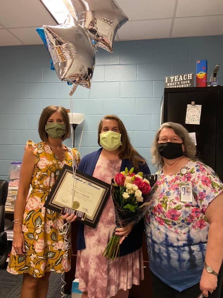 EProjecti4's tweet photo. Congratulations to our Project i4 Cohort 2 participant, Michelle Napier, who has been selected as the Math Administrator of the year in her district! @EProjecti4 @OnslowSchools #ecui4 https://t.co/Xk75K0GCue