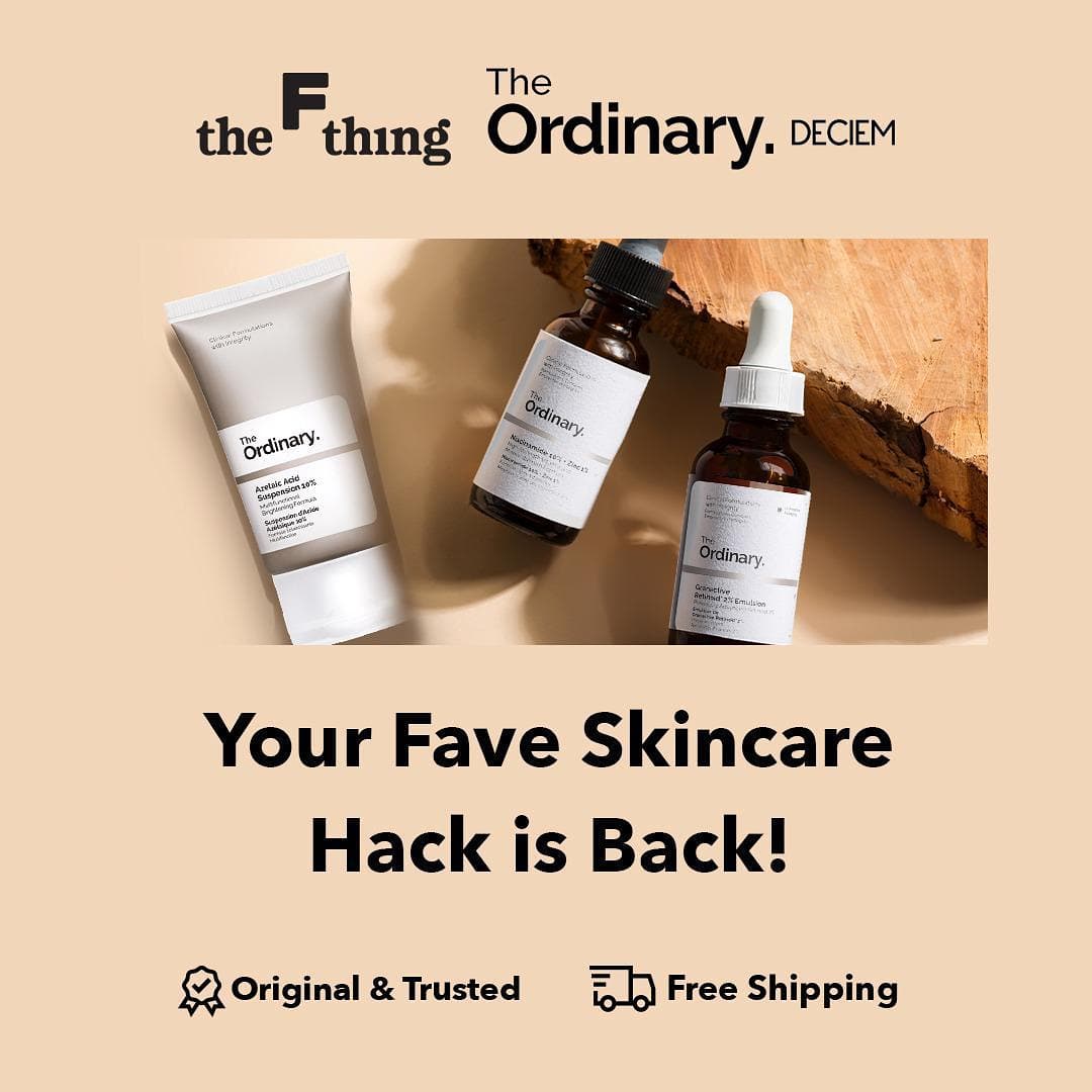 OfficialRCTI's tweet photo. Beberapa produk skincare The Ordinary sdh restock nih di @thefthingworld! Produk2-nya termasuk Granactive Retinold 2% Emulsion, Azelaic Acid Suspension 10%, Niacinamide 10% + Zinc 1%, dll. Buruan cek https://t.co/XhD4YmReDM!
#RealPeopleRealStyle #OriginalAndTrusted
#TheFThing https://t.co/J12yQneZK9