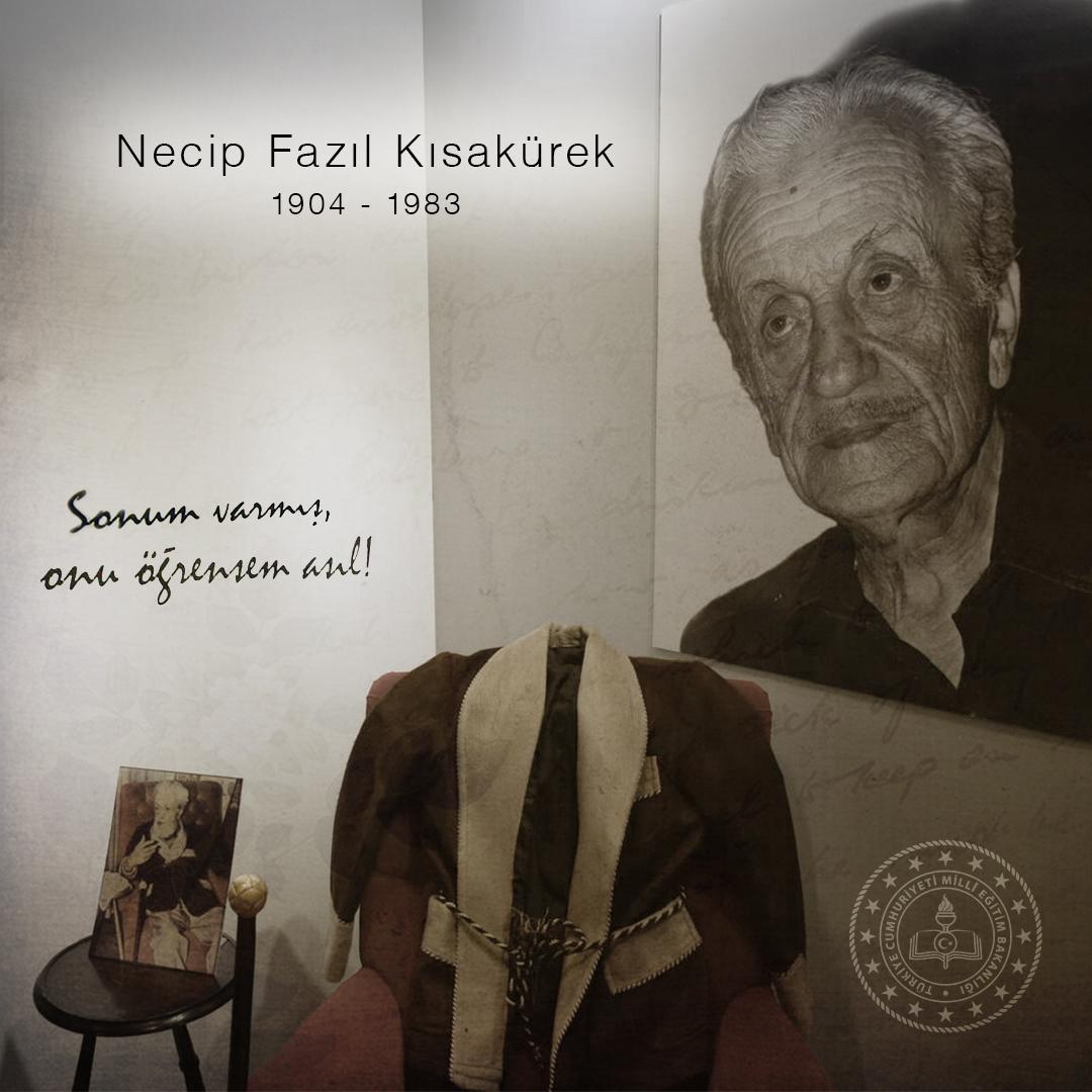 Türkçenin büyük şairi ve düşünce insanı, üstat #NecipFazılKısakürek’i vefatının 38. yıl dönümünde saygı ve rahmetle anıyoruz.
Ruhu şad olsun.