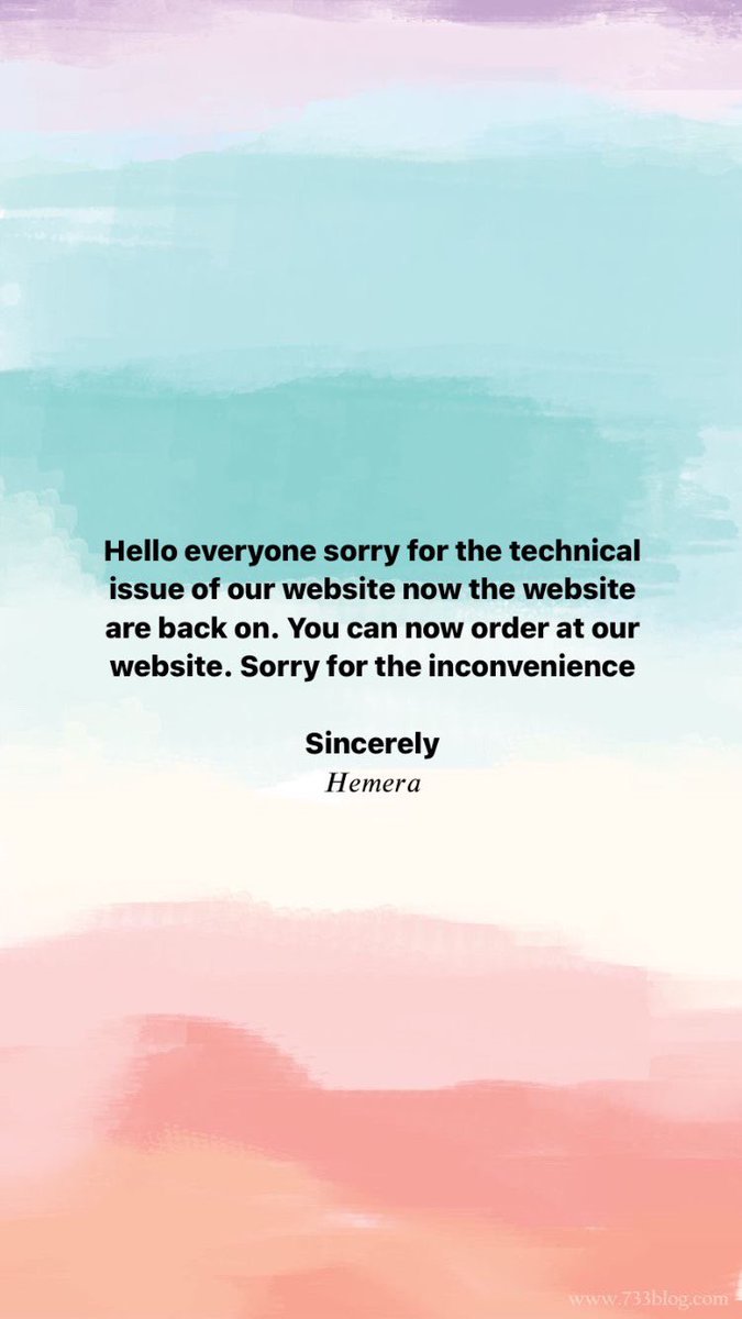 hemera_my's tweet photo. Deeply apologies for the incovenience of our website. Now is back on. Do puchasee our Haura Collections now 😊 https://t.co/ldA8kphZKI
