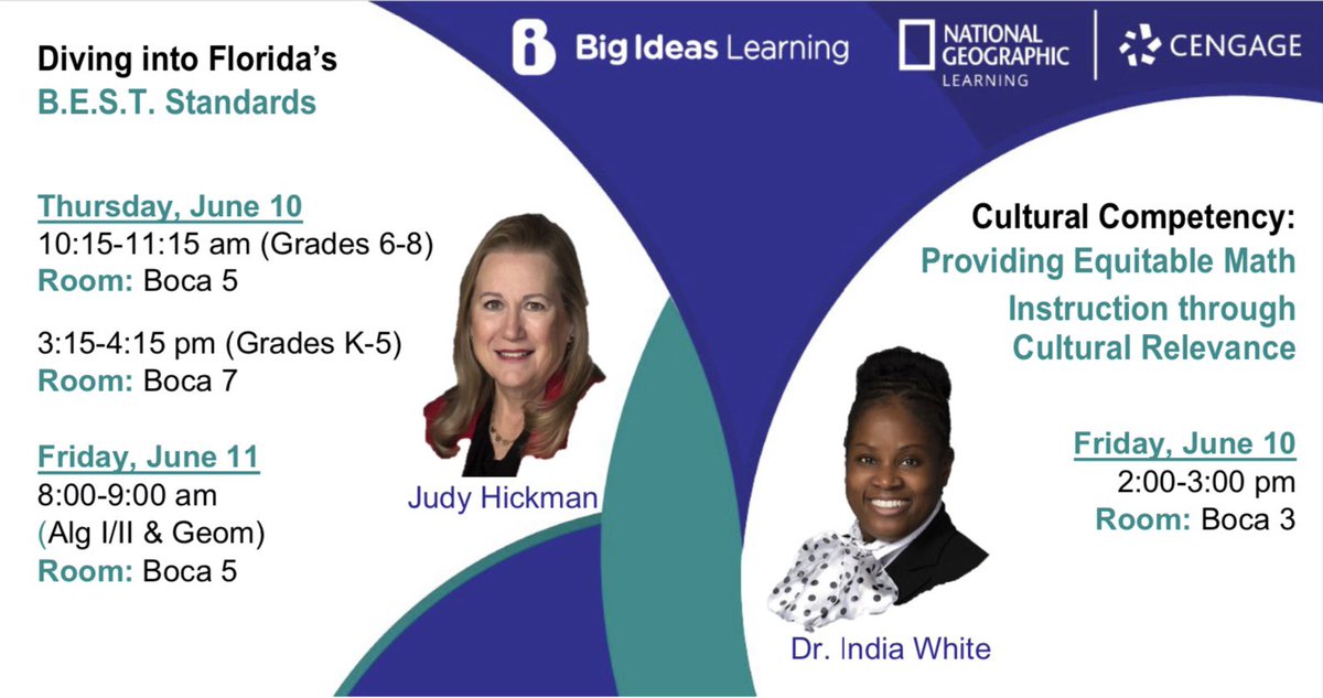 ashelleybil's tweet photo. Join @JHickmanBIL and @IWhiteBIL with @BigIdeasMath at the @FCTMath Annual Conference for some great sessions! #FloridaMathMatters #BigIdeasFlorida #iteachmath

Register Here:  https://t.co/vHWBipQPpk… https://t.co/ziPmpw9f0q