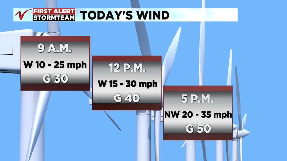 LisaGreenVNL's tweet image. 🌬️Mega Hold Hairspray Day! Westerly winds will increase, gusting up to 50 mph by this afternoon.🍃