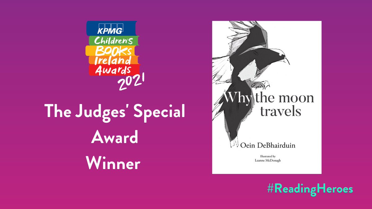 Children's Books Ireland (@kidsbooksirel) on Twitter photo We're delighted to present the Judges' Special Award to...
🥁🥁🥁
<a href="/Oeiny/">Oein DeBhairduin ✨</a> & <a href="/LMCDART/">Leanne McDonagh</a> for Why the Moon Travels!
Judges said, 'This is a beautifully written and ground-breaking book, celebrating and sharing a rich tradition that may be unfamiliar to many readers.'
#ReadingHeroes We're delighted to present the Judges' Special Award to...
🥁🥁🥁
<a href="/Oeiny/">Oein DeBhairduin ✨</a> & <a href="/LMCDART/">Leanne McDonagh</a> for Why the Moon Travels!
Judges said, 'This is a beautifully written and ground-breaking book, celebrating and sharing a rich tradition that may be unfamiliar to many readers.'
#ReadingHeroes
