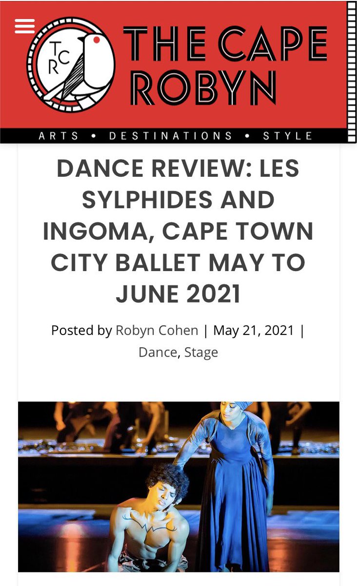 TheCapeRobyn's tweet photo. Salute to #AfricaDay2021. Emblematic of the creativity &amp; spirit of #AfricaDay is #Ingoma, choreographed by Mthuthuzeli November. He is 27! Won @OlivierAwards 2020 &amp; it’s on @BalletCape NOW with 27 dancers. The ballet also has #backonstage NOW https://t.co/lPo6z4gfZi