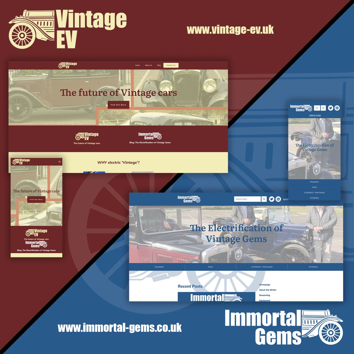 Very proud to introduce a pair of sites about the fascinating subject of making vintage cars electric! vintage-ev.uk | immortal-gems.co.uk #cars #vintagecars #electriccars #classiccars <a href="/VintageEV3/">Vintage EV</a>