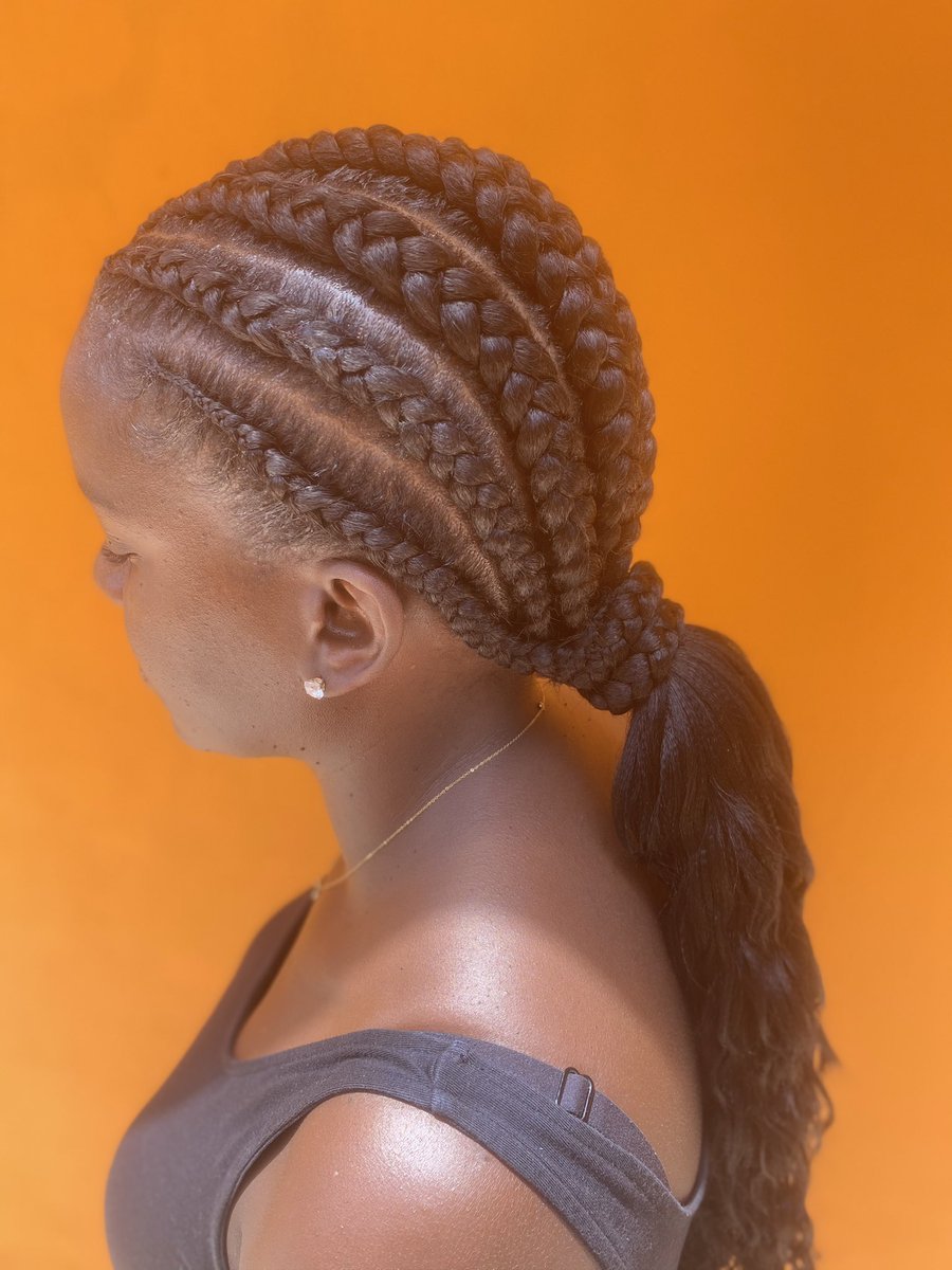 IngridBkham's tweet image. Dernière réalisation ♥️ #cornrowponytail