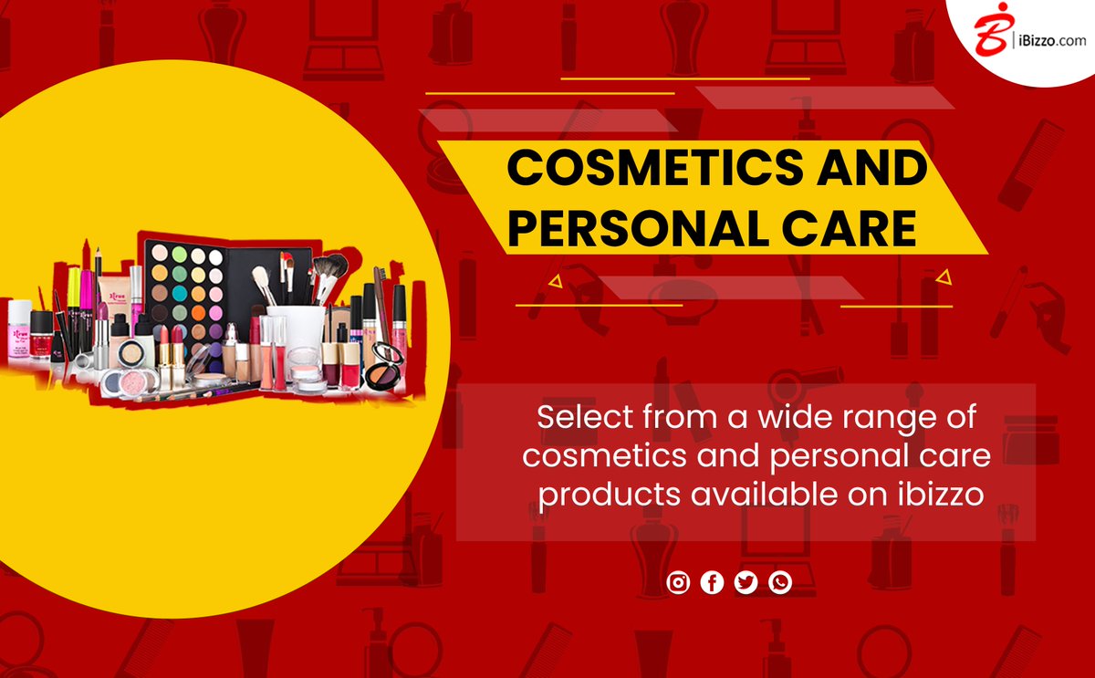 Select from a wide range of cosmetics and personal care products available on ibizzo
join today : buff.ly/3ujuejJ
#business #cosmetics #personalcare #businessgroeth