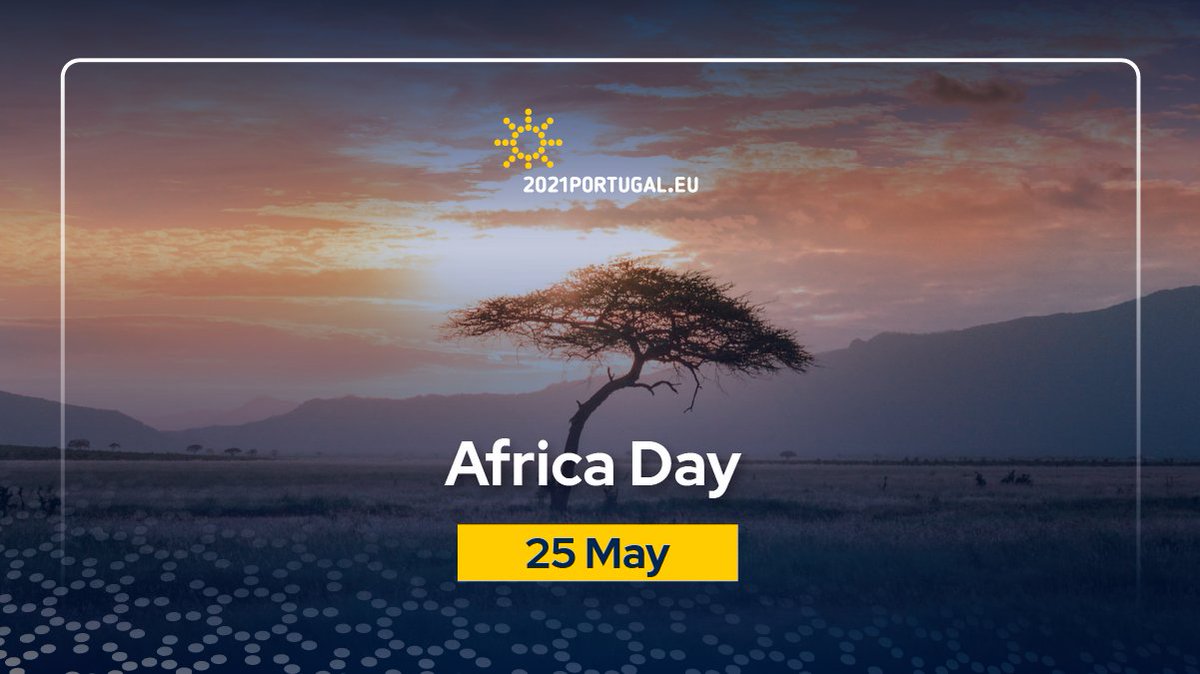 #AfricaDay celebrates the founding of the Organisation of African Unity, now African Union. This day acknowledges the African nations' struggle for independence. Strengthening the partnership between the AU and the EU to address global challenges is one of #EU2021PT priorities.