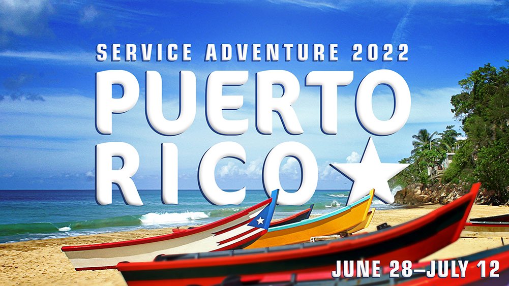 acecurriculum's tweet photo. IT IS OFFICIAL! Service Adventure 2022 will be in Puerto Rico! Learn more about Service Adventure at https://t.co/7qh0EqI6bx
#acestudentprograms https://t.co/lj8DdjFEE4