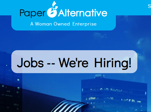 PaperAlternativ's tweet photo. We are hiring! 
Inbound Call Center Reps
Data Entry Associates
IT Production Control Associate

Apply here today!
https://t.co/260qI8Uv4C

Start immediately!
#jobseeker 
#CareerOpportunities https://t.co/7PeSnGInhg