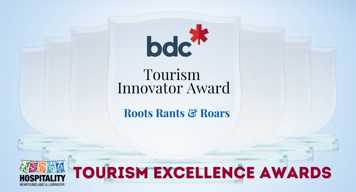 HospitalityNL's tweet photo. Congratulations to Roots, Rants and Roars , 2021 recipient of the BDC Tourism Innovator Award.

#TourismCounts https://t.co/Bsyc3vRtjP
