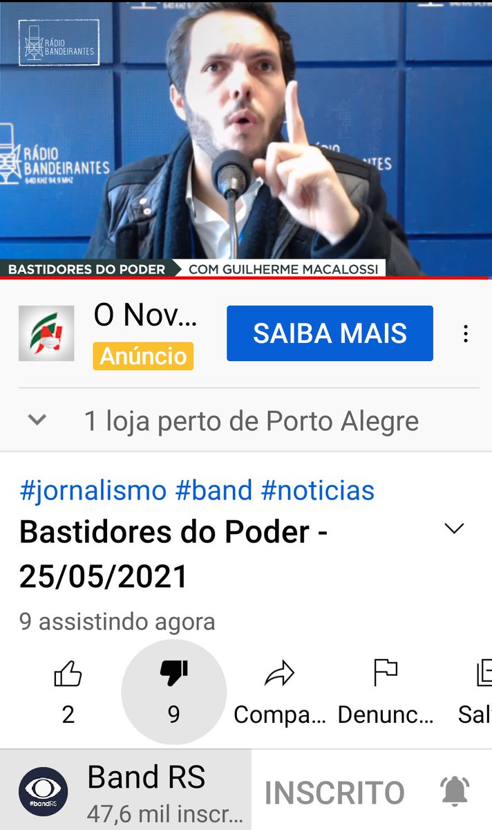 Weimaraner051's tweet image. O povo não quer &quot;globalista&quot; #BandRS #BastidoresDoPoder