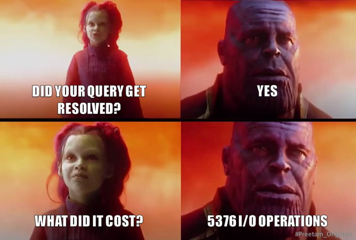 SQLGroup's tweet photo. #sql #sqlfunny #sqlserver #queries #query #avengersmeme #sqlmeme #programming #programmingmeme #programmingfunny #mssqlserverjokes #programmingjokes #database #datascience #it #itjokes #itfunny https://t.co/9QskIe6AEk