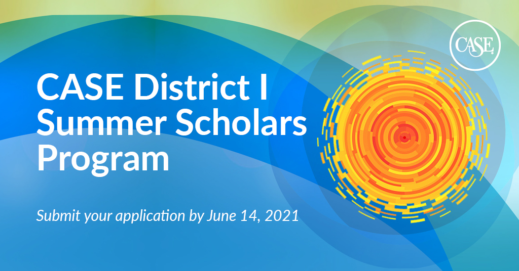 2021 Summer Institute scholarships available: Educational Fundraising, Alumni Relations, and Independent Schools. Learn more and apply at case.org/districts/dist…