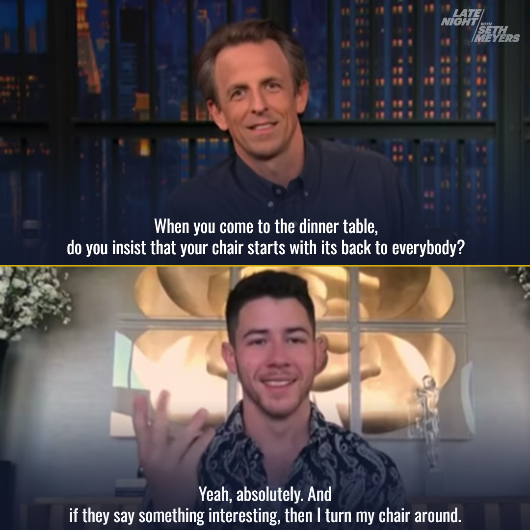 Maybe <a href="/nickjonas/">Nick Jonas</a> is using his @nbcthevoice chair too often. #VoiceFinale