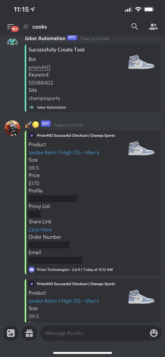 Nick (@stblood7) on Twitter photo Such a lethal set up.... πππ
Bots: <a href="/PrismAIO/">Prism</a> X <a href="/JokerAutomation/">JOKER</a>
Groups: @Soleus <a href="/SoleusSuccess/">Soleus</a> <a href="/WeAreMalice/">Malice</a>
Proxies: <a href="/LiveProxies/">Live Proxies</a>
Server: <a href="/ProjectFlightIO/">Project Flight</a> Such a lethal set up.... πππ
Bots: <a href="/PrismAIO/">Prism</a> X <a href="/JokerAutomation/">JOKER</a>
Groups: @Soleus <a href="/SoleusSuccess/">Soleus</a> <a href="/WeAreMalice/">Malice</a>
Proxies: <a href="/LiveProxies/">Live Proxies</a>
Server: <a href="/ProjectFlightIO/">Project Flight</a>