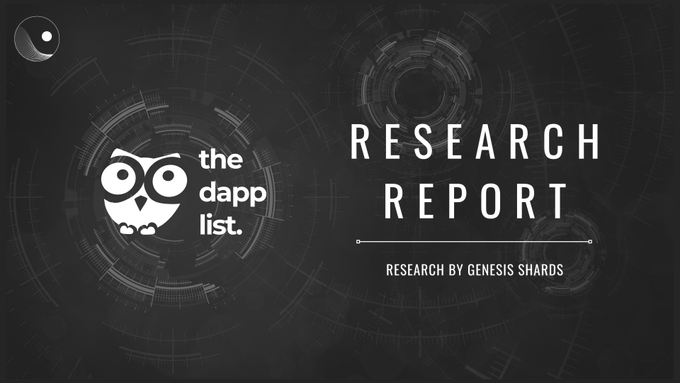 GenShards's tweet photo. 🔥 RESEARCH REPORT - @TheDappList 🔥

✅ Key Features 
The Dapp List's 3-pronged plan to curate #Web3 adoption - 
1️⃣Explore - 2️⃣BUIDL - 3️⃣Invest

✅ Key investors &amp; partners
@cmsholdings , @LD_Capital , @BitscaleCapital &amp; others

📌 Report 👇
https://t.co/I9lxYyuMLi https://t.co/ACqx9RelbY