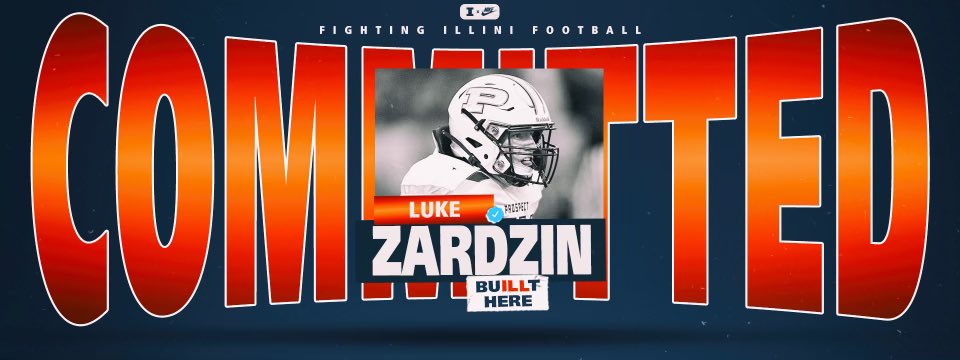 LZardzin24's tweet photo. Honored to announce my commitment to play football for @IlliniFootball 
@PHSKnightsFBall @TimBeishir @PHS_DeBoeuf https://t.co/KknoDZVljw