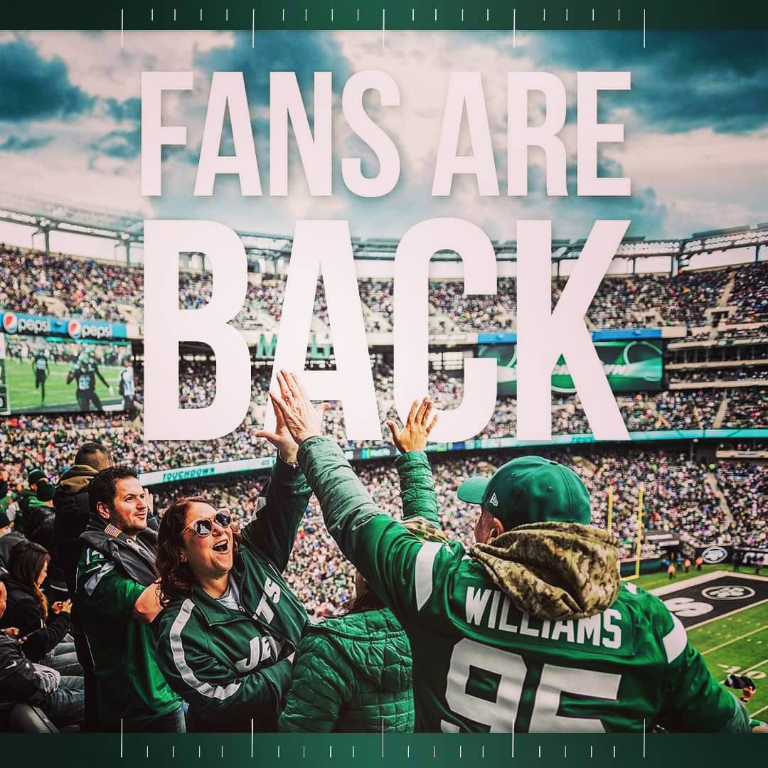 Fan2FanShow's tweet photo. Things are slowly getting back to normal. Makes sense to have outdoor stadiums be the 1st to be back at 100%. Will this help the Giants and Jets be good?
#sports #livecrowd #nfl #football #giants #jets #newyork
Watch every Thursday at 9:05 pm eastern on https://t.co/9cMnugUWQH https://t.co/aTh9Qi5mPp