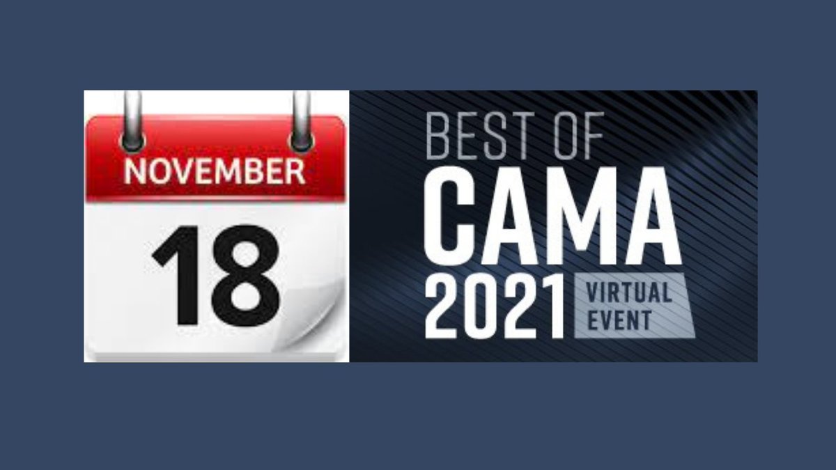 CAMA_ACAM's tweet photo. Chances are you don't have a lot of social events marked on your calendar this year, so make sure to add November 18 for @BestofCAMA. You don't want to miss year's virtual event! #BOC2021 https://t.co/Mx8fHzAvXX