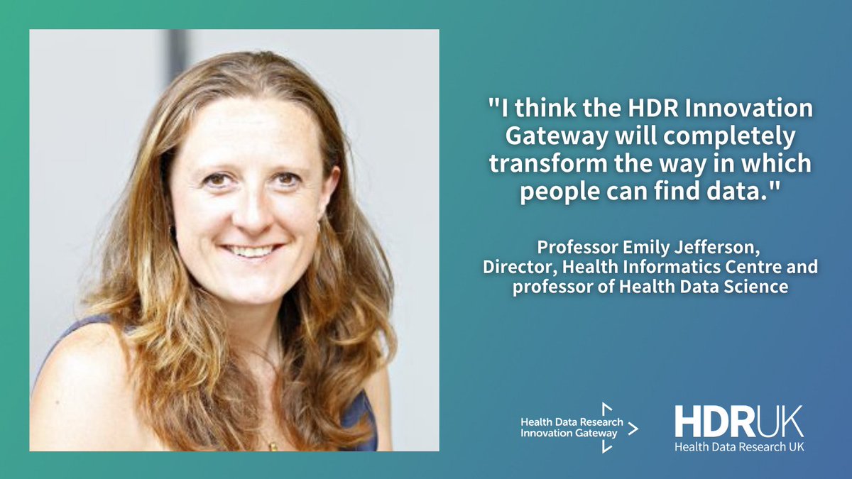 HDR_UK's tweet photo. 🎥 Watch @dundeeuni's Prof. @EmilyRJefferson discuss the #HealthDataGateway here: https://t.co/4mdAcRE2YJ

#Gateway1Year 🎉 https://t.co/QOtUX8QSHP