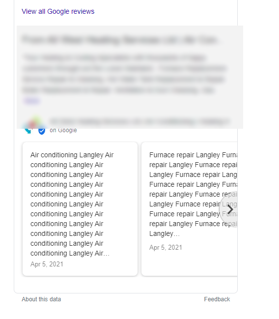 JoyanneHawkins's tweet photo. How not to do Google Posts....🤦‍♀️ https://t.co/Cm5PQDKmAN