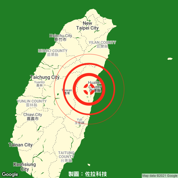 剛才的有感地震在哪裡？ tweet media