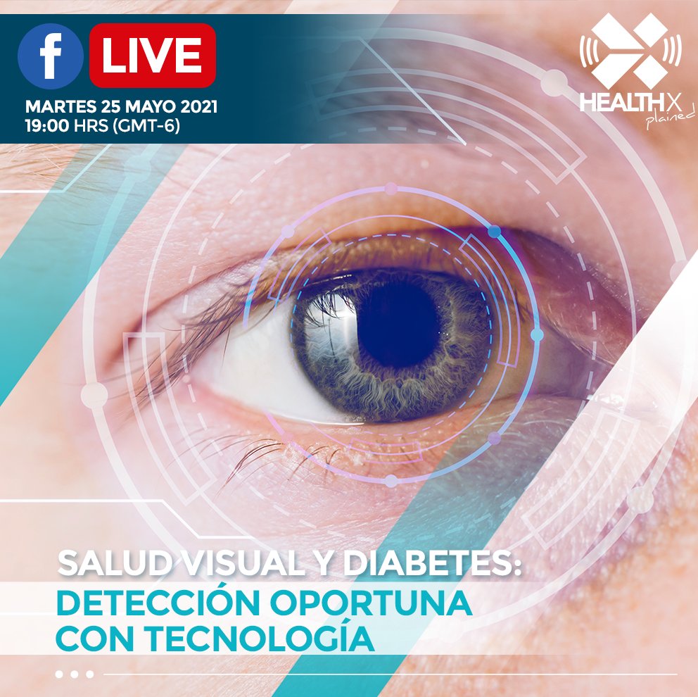 HealthXmx's tweet photo. 📢 ES HOY‼️‼️‼️

Martes 25 de mayo 19:00hrs nueva edición de #HealthXplained: "𝗦𝗮𝗹𝘂𝗱 𝘃𝗶𝘀𝘂𝗮𝗹 𝘆 𝗱𝗶𝗮��𝗲𝘁𝗲𝘀: 𝗱𝗲𝘁𝗲𝗰𝗰𝗶𝗼́𝗻 𝗼𝗽𝗼𝗿𝘁𝘂𝗻𝗮 𝗰𝗼𝗻 𝘁𝗲𝗰𝗻𝗼𝗹𝗼𝗴𝗶́𝗮"

https://t.co/w337AV4VEo https://t.co/JnkGpsAJmv