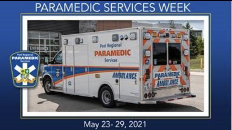 It’s #ParamedicServicesWeek &amp; we will be highlighting the great work that Peel Regional Paramedic Services do. Want to get involved? Retweet our messages to tweet your thanks to our Paramedics &amp; Staff.