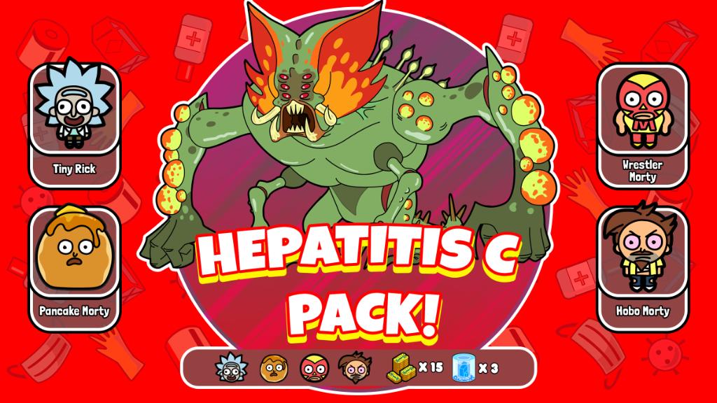 The weekend Hepatitis C returns to Mortyland. Here's a special pack to help take him down.