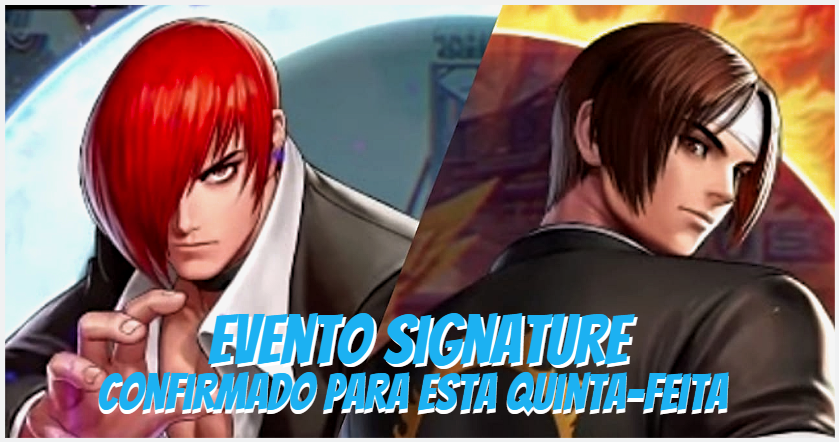 RealMinerRR's tweet photo. Previsto para iniciar nesta quinta-feira (27), o novo evento terá Kyo Kusanagi e Iori Yagami como protagonistas.

Veja mais no BLOG.

https://t.co/KLPgZfk195

#SignatureEvent #KOFAllStar #KyoKusanagi #IoriYagami #ReadyGo #NetmableJapan #SNK #BlogDoRealMiner https://t.co/jTkesQ3O9h