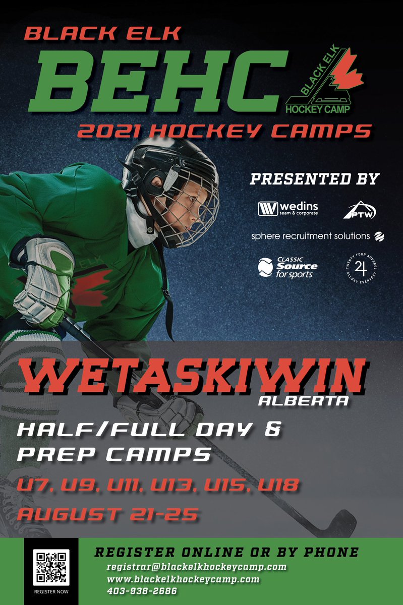 Hey Wetaskiwin we are there August 21-25. We even have a female camp Space is limited!!!! #fortheloveofthegame #behc2021 <a href="/MinorWetaskiwin/">Wetaskiwin Minor Hockey</a>