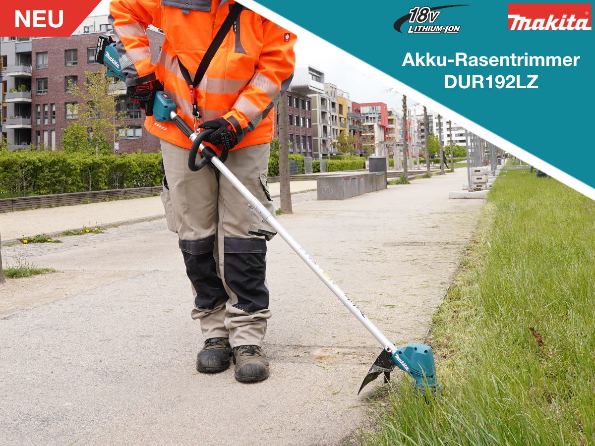 #Leicht, #kraftvoll und #wendig: Mit dem Akku-Rasentrimmer DUR192LZ mit 18 V habt ihr beim #Trimmen von Grünflächen alles im Griff.  💪 Mehr Infos zum DUR192LZ gibt es hier bit.ly/DUR192LZ.