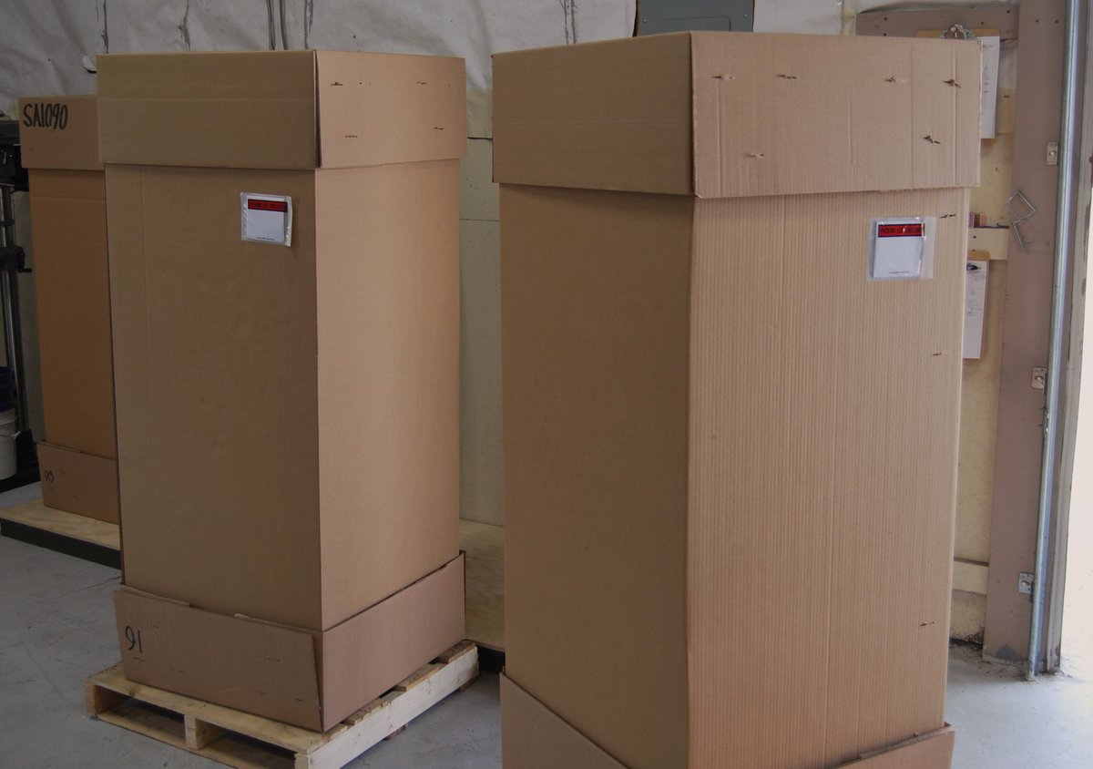 uvclightforce's tweet photo. It's been a busy couple of weeks, with trips to St. Louis, Cincinnati &amp; Chicago to discuss the benefits &amp; advantages of UVC Lightforce ultraviolet sanitizing light. These 2 Model A units shipped out yesterday on a road trip of their own to a new home in Texas. https://t.co/nSzShGGO6i