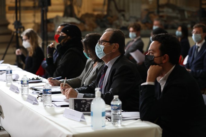 Le jury de l'edition 2021 du Concours International d'Eloquence de l'Université Paris 1 Pantheon Sorbonne