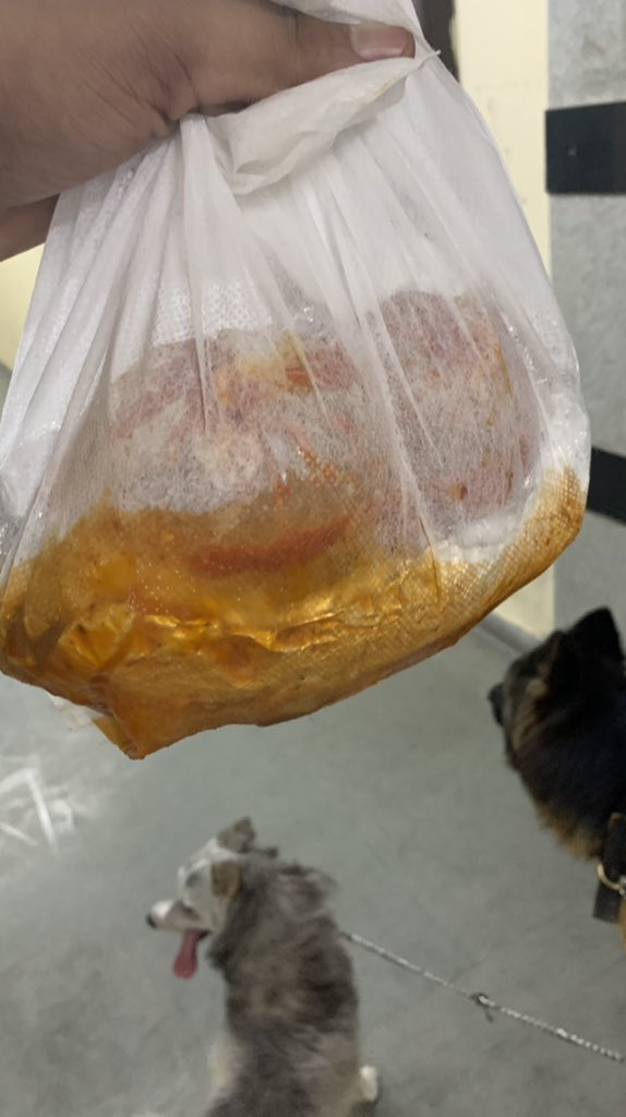 its_iconik's tweet photo. @SwiggyCares hi my order number is 105032369277. I rcvd the order fully wrapped in chutney and sauce. I cant serve this food to my guest so i want full refund and swiggy support is unable to assist. Pathetic customer experience with @swiggy_in. Its better to order from @zomato https://t.co/cSljPmSjB2