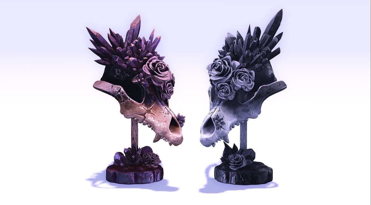 LizagnaNoodles's tweet photo. So I’ve doing themed releases for #secondlide so everything is cohesive, through the month. Still more to do but seeing them come together has been neat. #artistsontwitter #zbrush #SubstancePainter https://t.co/B5Aen2KCWX