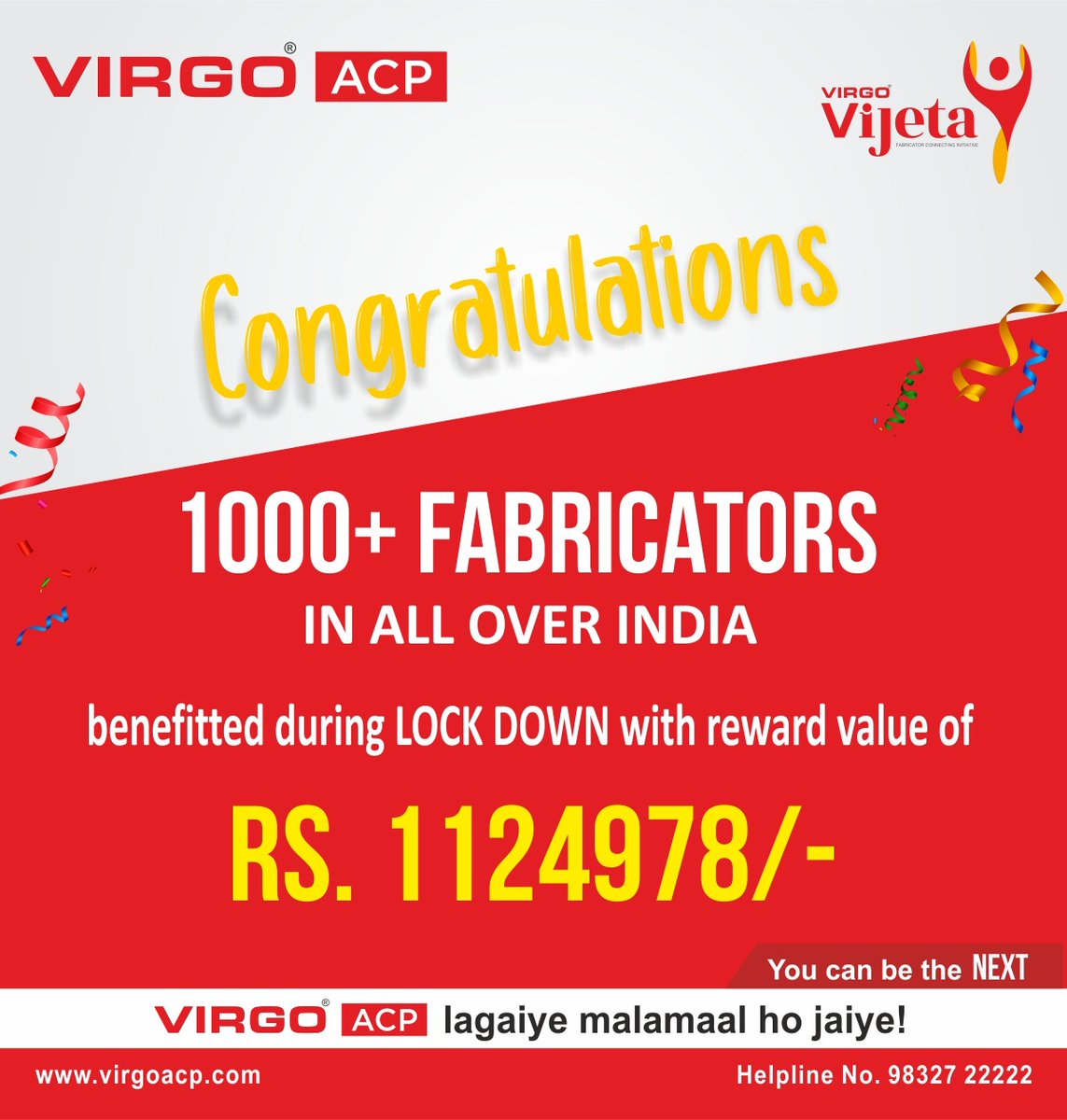 VirgoLaminates's tweet photo. Virgo ACP is committed to support fabricators all over India through our Virgo Vijeta loyalty program.
.
.
#fabricatos #virgogroup #architecture #virgoacp #workdecor #homedecor #texture #ecofriendly #Weatherproof https://t.co/Wga3AS6pWA